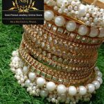 Kundan gajra pearl churi set