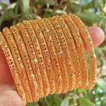 Goldplated shinning churi set