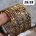 Blinking bangles gold silver