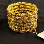Golplated bangles churri set