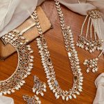 Kundan bridal mala along