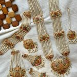 Hyderabadi bridal set with mala