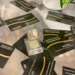 GOLD PLATTED RING {PEARL} ZIRCON