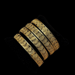 Gold coin bangle