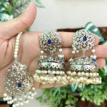 Shesha kundan earing teeka
