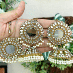 Shesha kundan earing teeka