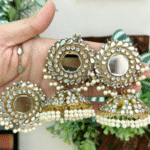 Shesha kundan earing teeka