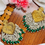 Kundan longs pearls earings