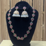 Zirconia mala with jhumki
