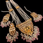 Shesha kundan set with teeka
