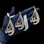 Zirconia calligraphy pendant