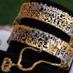 Islamic calligraphy bangle openable