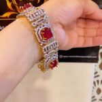 Ruby zircon openable bracklets