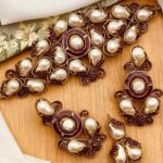 Turkish mother pearl choker set