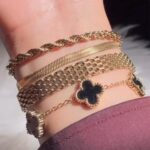 Hand bracelet {stainless} 4pcs set