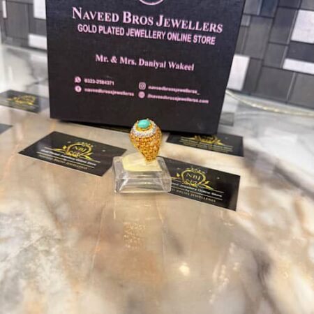 Gold platted zircon ring
