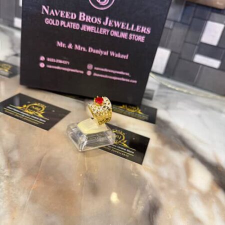 Gold platted zircon ring