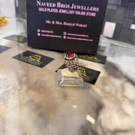 Gold platted zircon ring