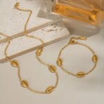 2 Pairs set bracelet with chain