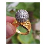 High quality goldplated rings cut work standard size 16 17 18 19
