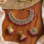 Kundan set with jhumki