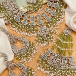 Bridal set  golden and silver category sets