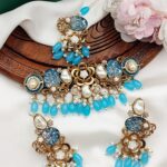 Turkish stone with mother pearl choker set