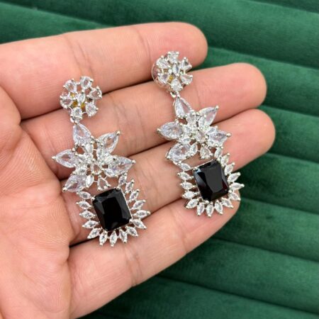 Zircon american stone earrings