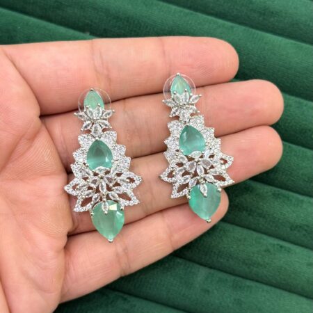 Zircon american stone earrings