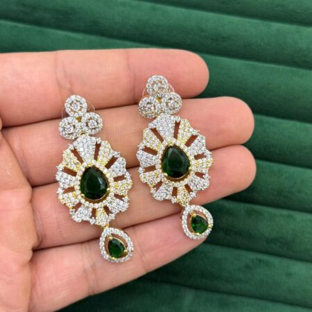Zircon american stone earrings