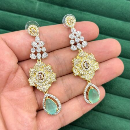 Zircon american stone earrings