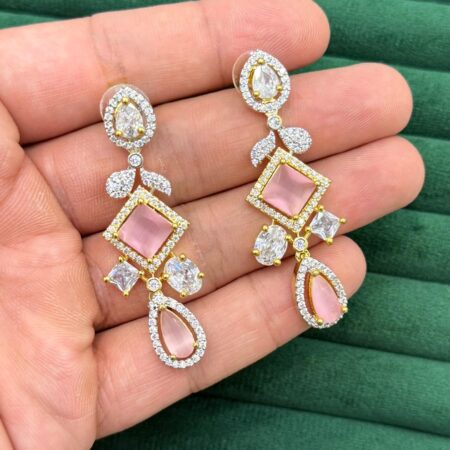 Zircon american stone earrings