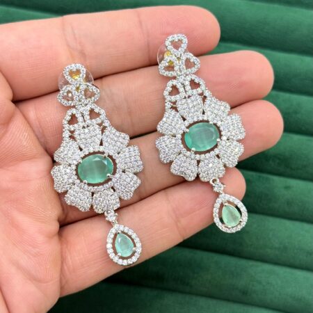 Zircon american stone earrings