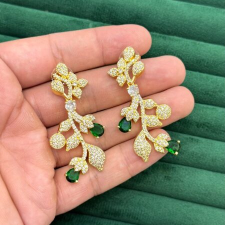 Zircon american stone earrings