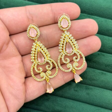 Zircon american stone earrings