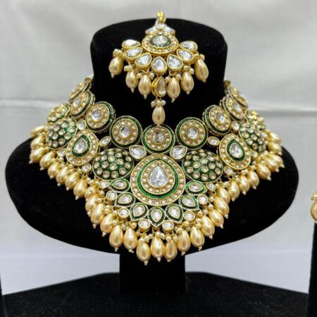 Bridal indian jaipuri meena set