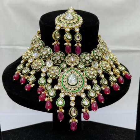 Bridal indian jaipuri meena set