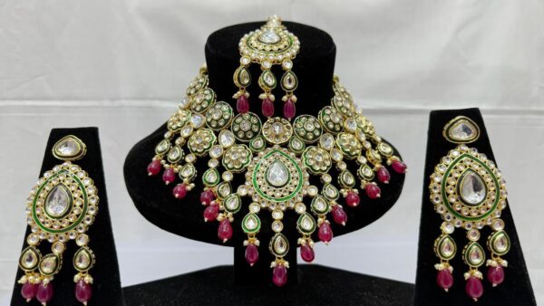 Bridal indian jaipuri meena set - Image 1