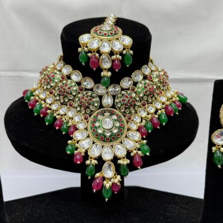 Bridal indian jaipuri meena set