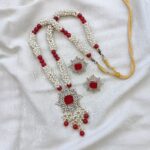 Cubic pearl mala gajra