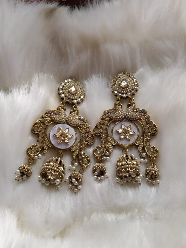 Indian ad style big earrings - Image 1