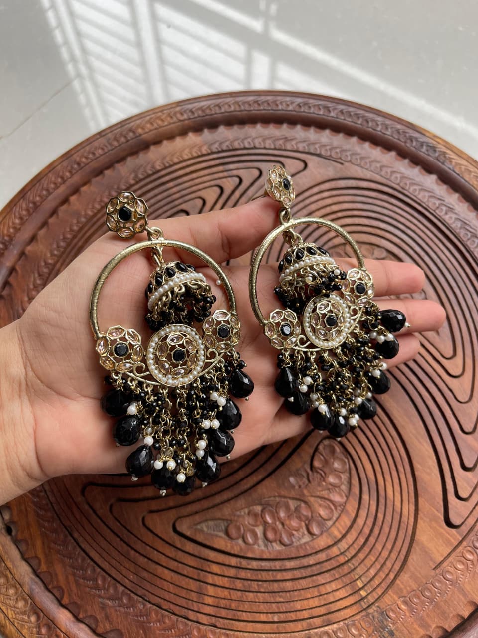 IMG-20250923-WA0412 Indian designer jhumkas - Image 1