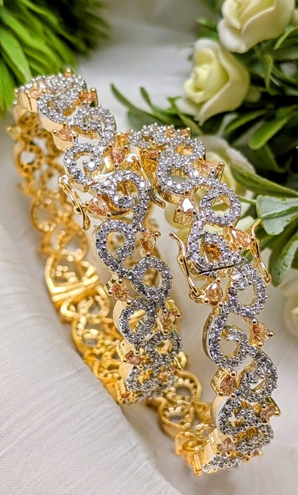 Ad zirconia bangles 2pairs - Image 2