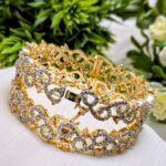 Ad zirconia bangles 2pairs