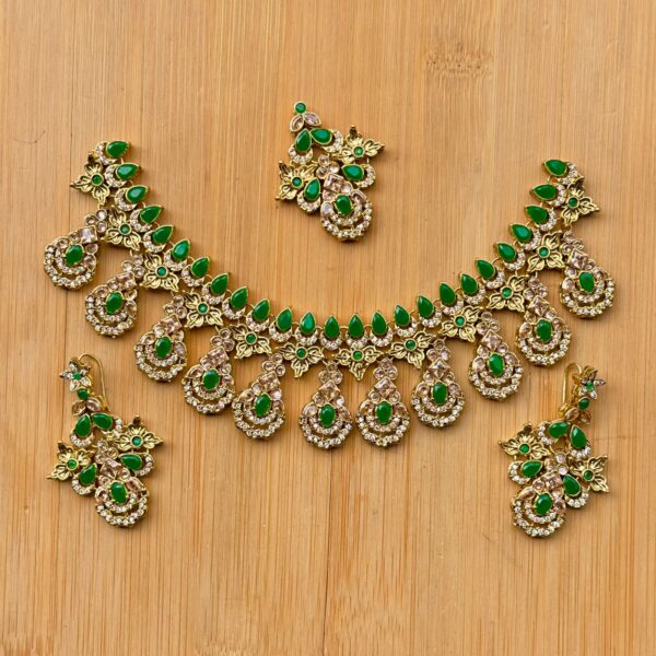 Anarkali necklace zirconia - Image 1