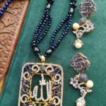 Calligraphy islamic set with earrings