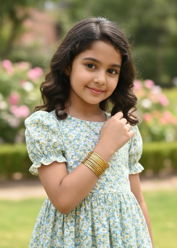 Kids metal bangles silver - Image 1