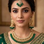 Kundan set dabbi style