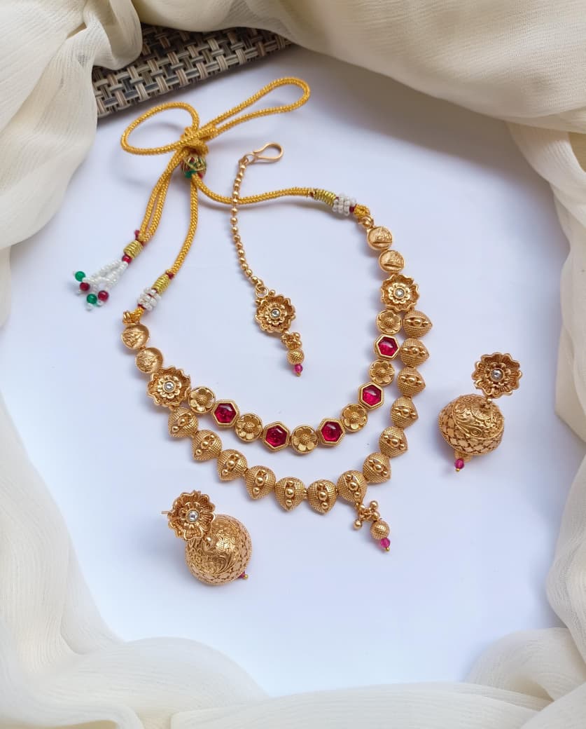 IMG-20251014-WA0852 Rajwari set with jhumki - Image 1