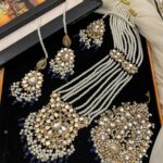 Shesha kundan mala with jhumar